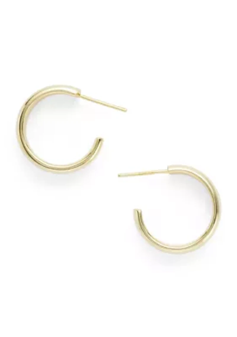 Sterling Silver Double Hoop Earrings