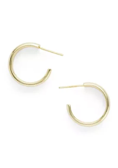 Sterling Silver Double Hoop Earrings