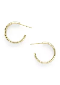 Sterling Silver Double Hoop Earrings