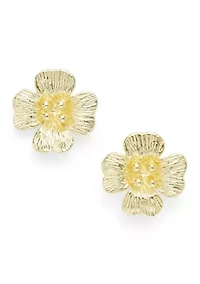 Sterling Silver Flower Stud Earrings