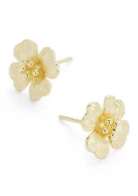 Sterling Silver Flower Stud Earrings