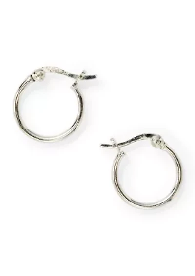 Sterling Silver Huggie Earrings