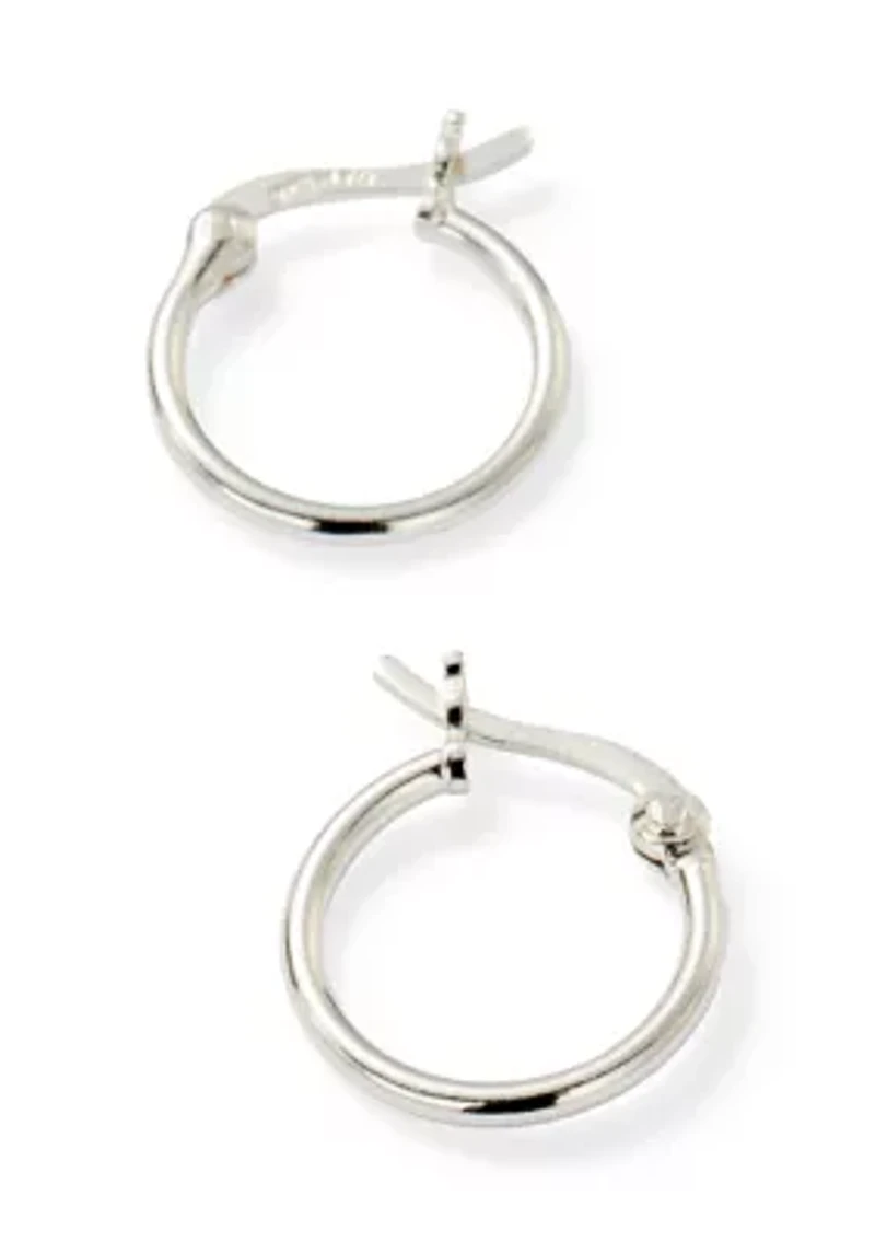 Sterling Silver Huggie Earrings