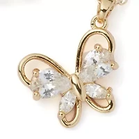 Gold Plated Butterfly Set