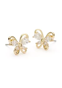 Gold Plated Butterfly Set