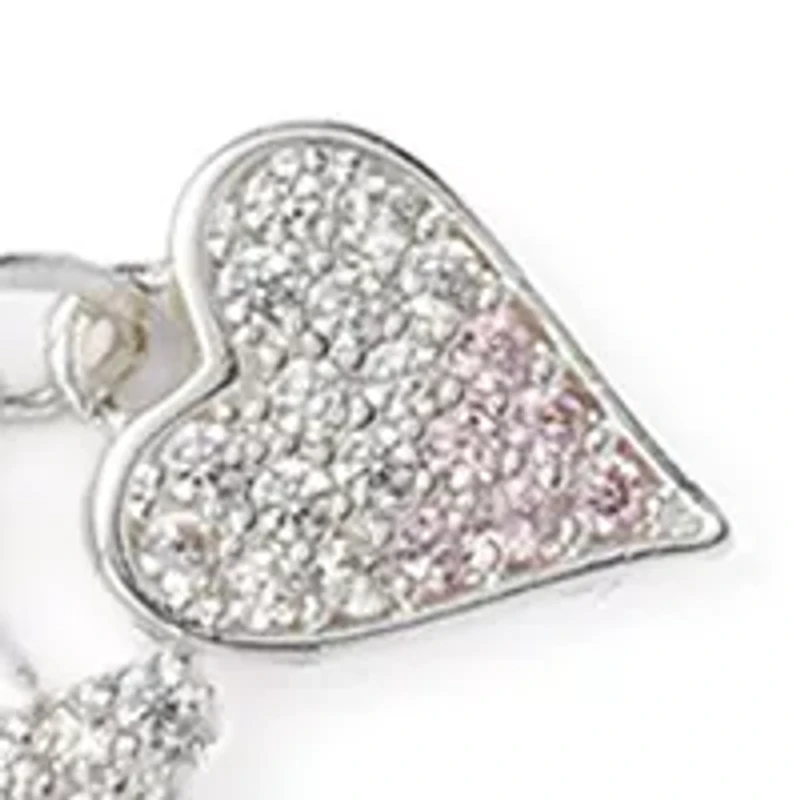 Silver Plated Mama Heart Charm Necklace and Earrings Set