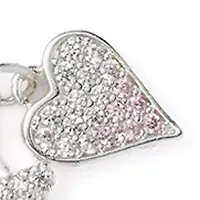 Silver Plated Mama Heart Charm Necklace and Earrings Set