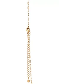 Lab Grown Gold PLated Multi Shape Oval and Square Clear CZ Necklae and Earrings Set 