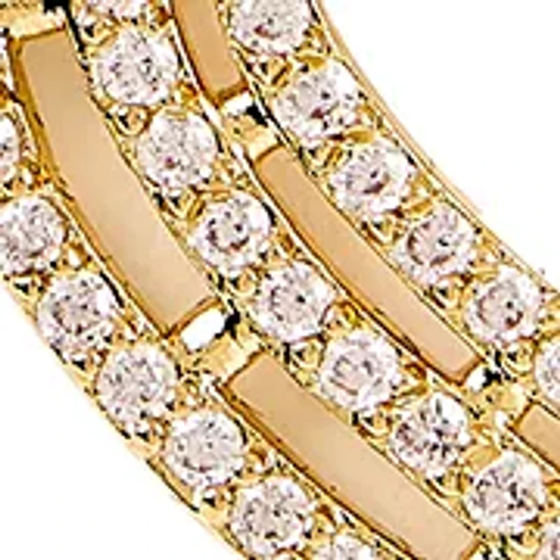 Gold Tone Heart Pendant Necklace and Stud Earring Set