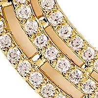 Gold Tone Heart Pendant Necklace and Stud Earring Set