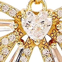 Bow Pendant Necklace and Stud Earring Set