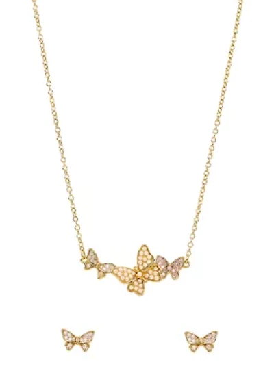  Butterfly Necklace and Earring Set