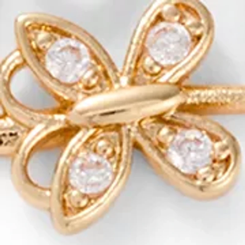 Lab Grown Mama Cubic Zirconia Heart Necklace Earring Set