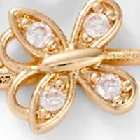 Lab Grown Mama Cubic Zirconia Heart Necklace Earring Set