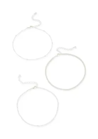 Fine Plated Anklet Set