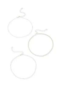 Fine Plated Anklet Set