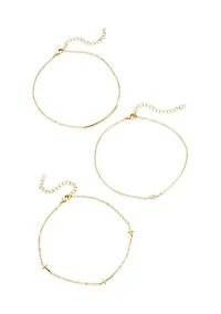 Anklet Set of 3