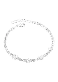 Sterling Silver MAMA Tennis Bracelet