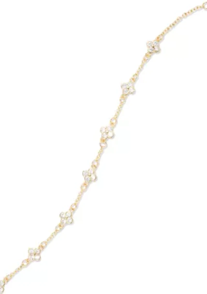 Clover CZ Tennis Bracelet