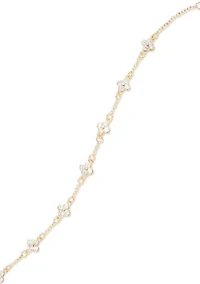 Clover CZ Tennis Bracelet