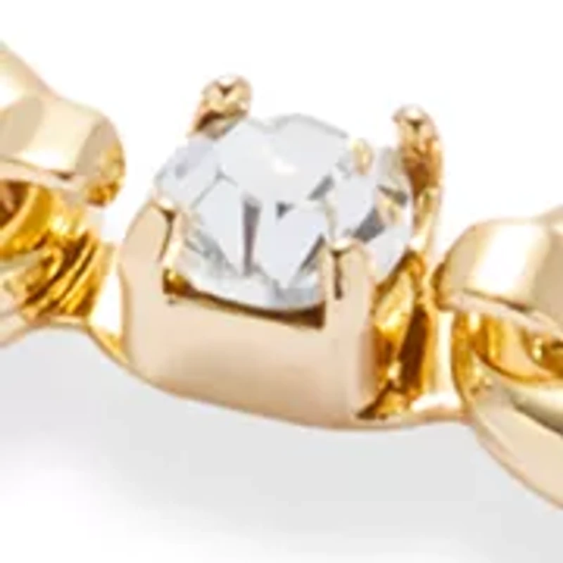 Fine Gold Plated CZ Link Tennis Bracelet