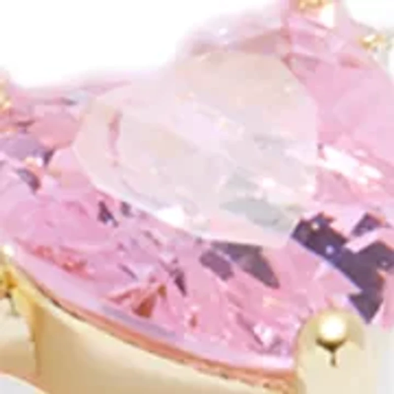 Pink Heart CZ Tennis Bracelet