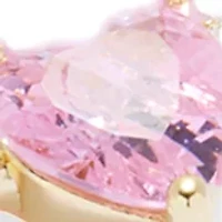 Pink Heart CZ Tennis Bracelet