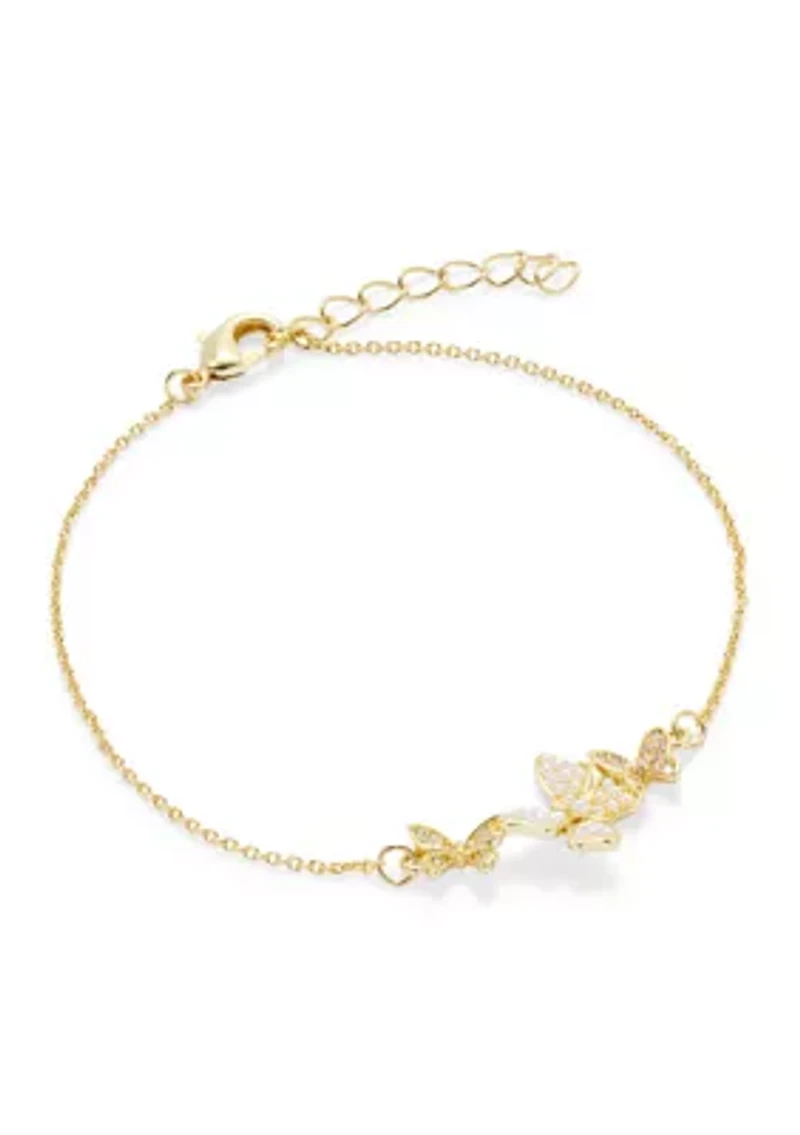 Butterfly CZ Bracelet