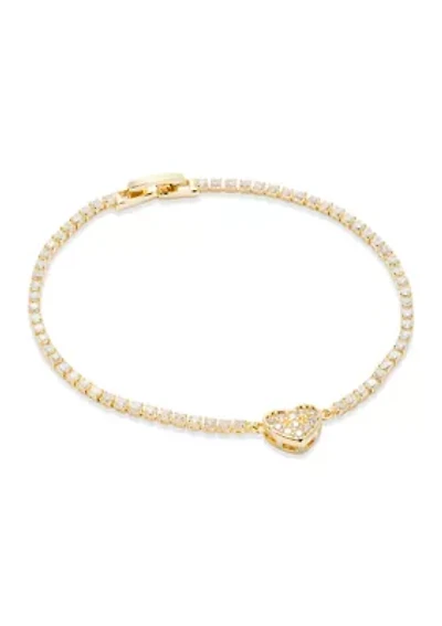 Heart CZ Tennis Bracelet