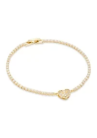 Heart CZ Tennis Bracelet