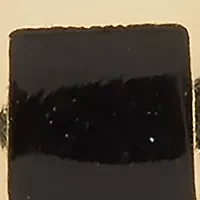 Jet Black Gold Hoop Earrings