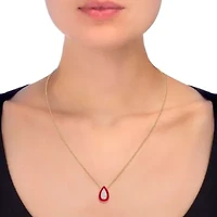 WHITE Enamel Pear shape Earrings Pear shape Pendant Box Set in 17 Inch Chain + 2in Extender