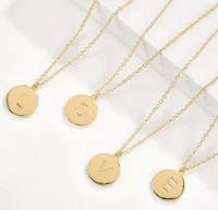 Initial Disc ONE A MILLION Pendant Necklace Gold Plating 18 Inch Chain + 2in Extender