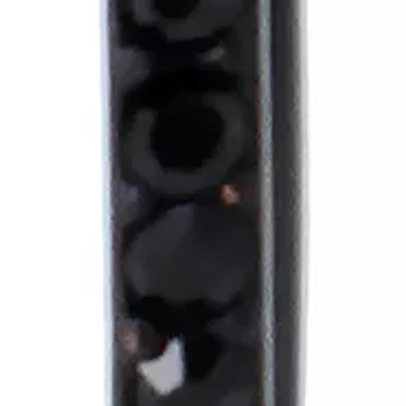 Black Pavé Hoop Earrings