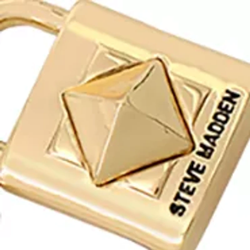 Padlock and Key Pendant Long Necklace