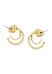 Double Knot Hoop Earrings
