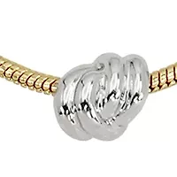 Two Tone Knot Layered Necklace