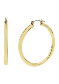 Woven Twist Large Hoop Earrings