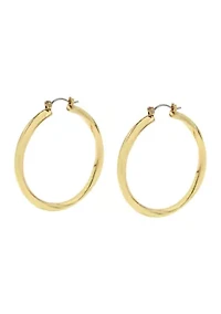 Woven Twist Large Hoop Earrings