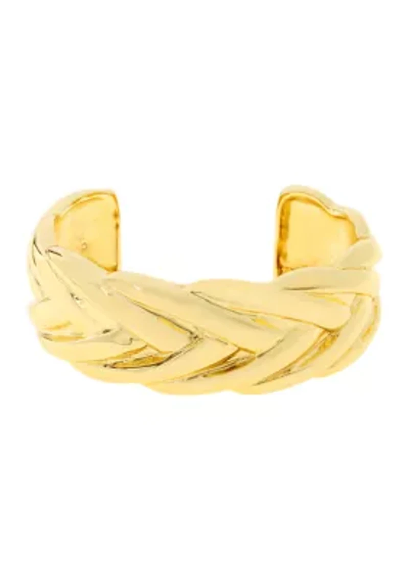 Woven Twist Cuff Bracelet