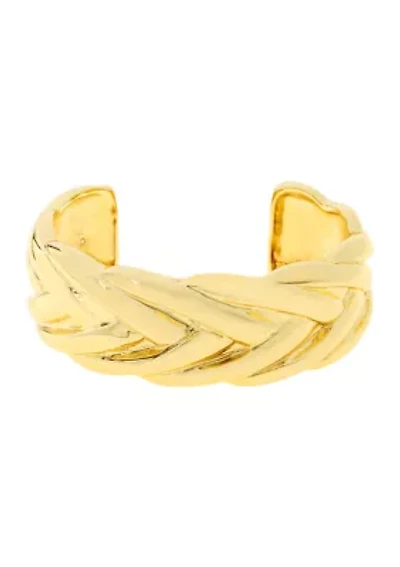 Woven Twist Cuff Bracelet