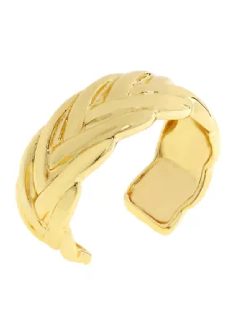 Woven Twist Cuff Bracelet