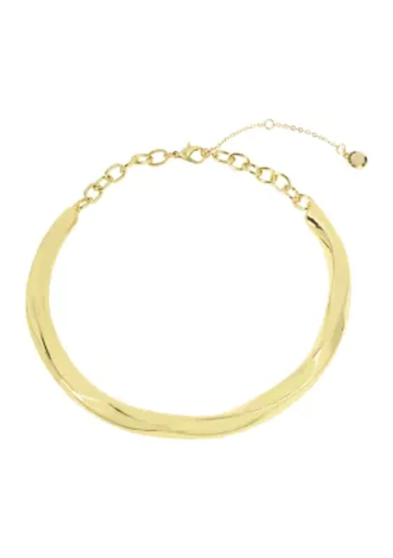 Woven Twist Collar Necklace