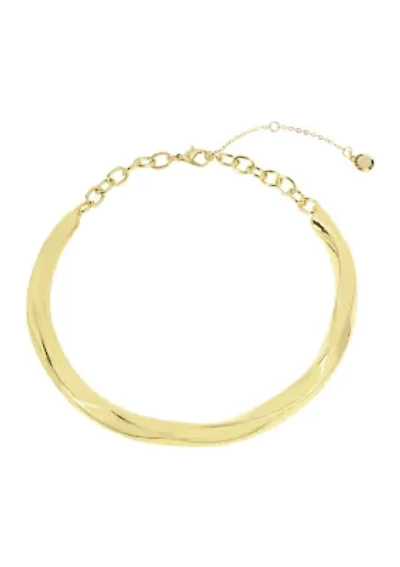 Woven Twist Collar Necklace