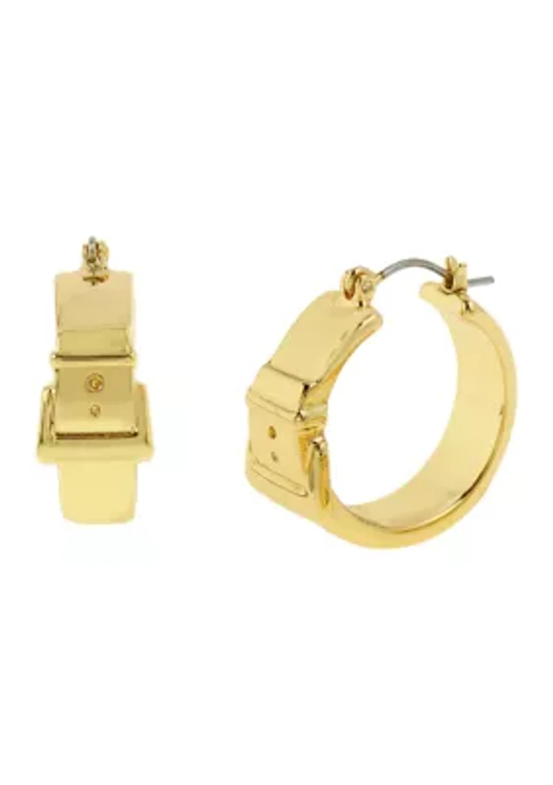 Belt Buckle Hoop Earrings