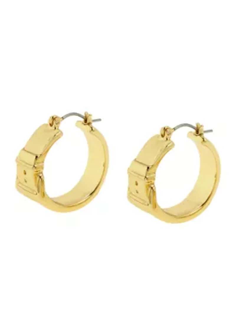 Belt Buckle Hoop Earrings