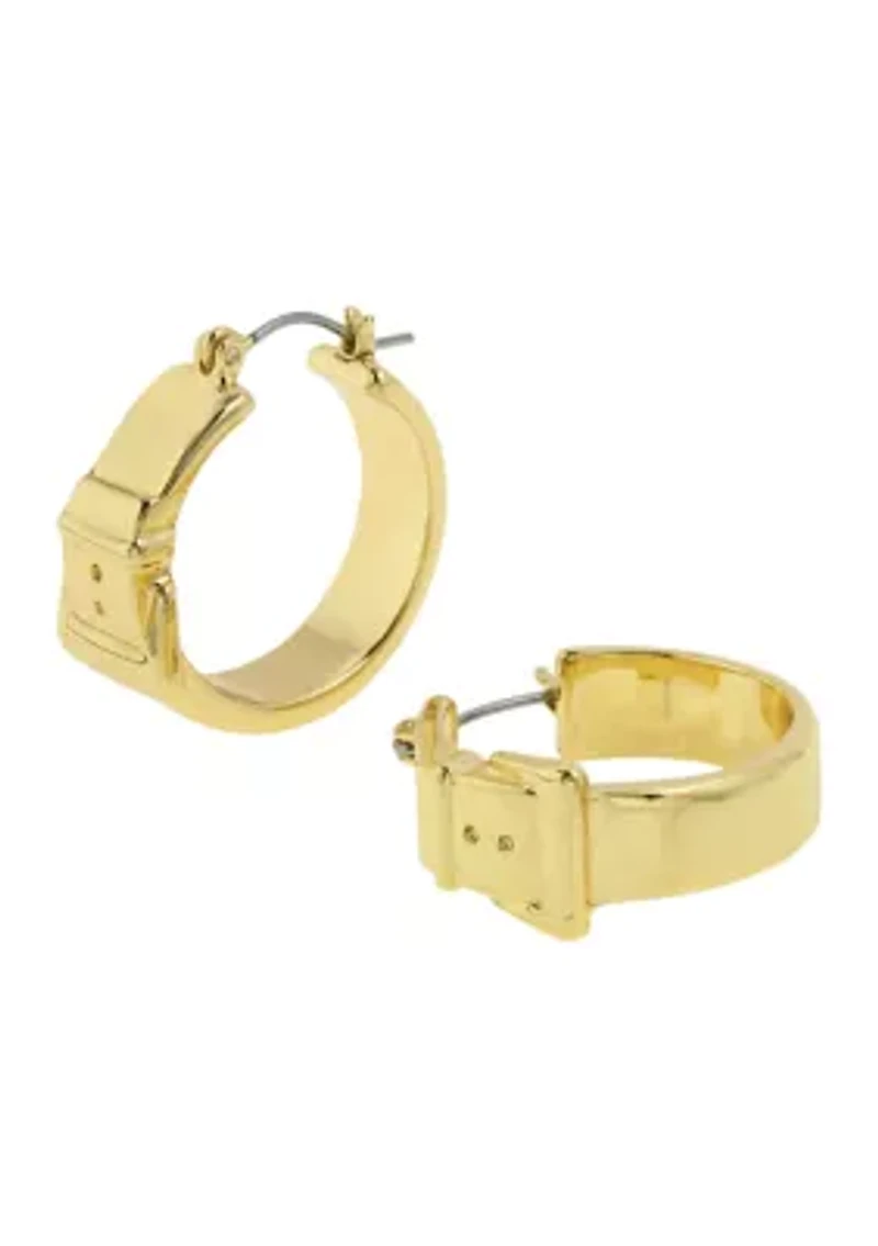 Belt Buckle Hoop Earrings