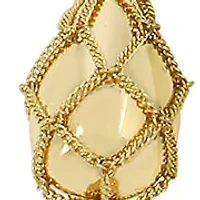 Chain Mesh Egg Pendant Necklace