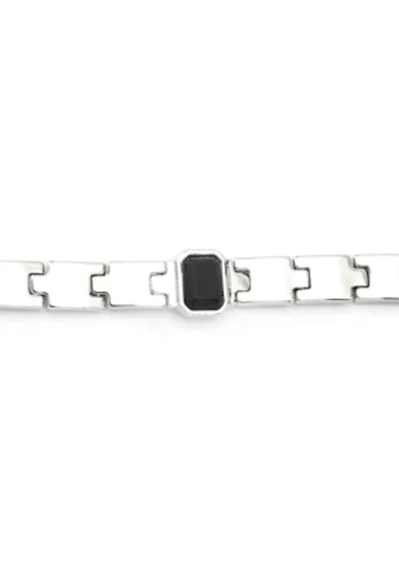 Stone Gem Watch Chain Bracelet