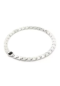 Stone Gem Watch Chain Collar Necklace